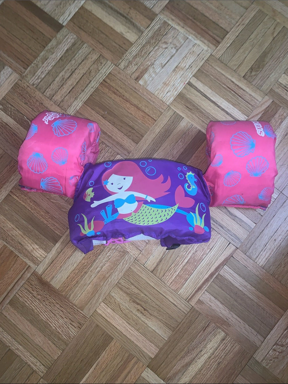35-50lbs Swim Arm Floaties - STEARNS Puddle Jumper Mermaid EUC